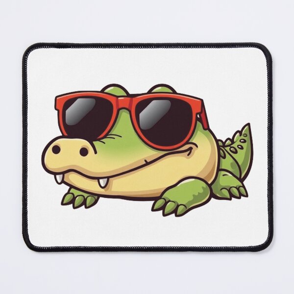 Item preview, Small Alligator Wearing Sunglasses designed and sold by OhshunStudios.