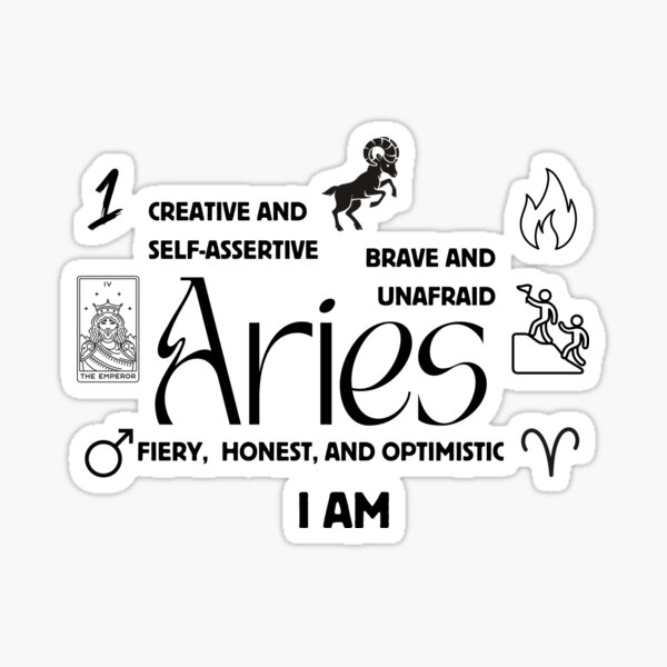 Aries, I'm an Aries Sticker