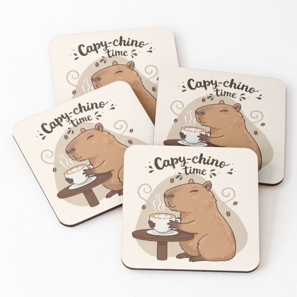 Item preview, Capybara Cappuccino, Cute Coffee Art designed and sold by NovaFlair-Co.