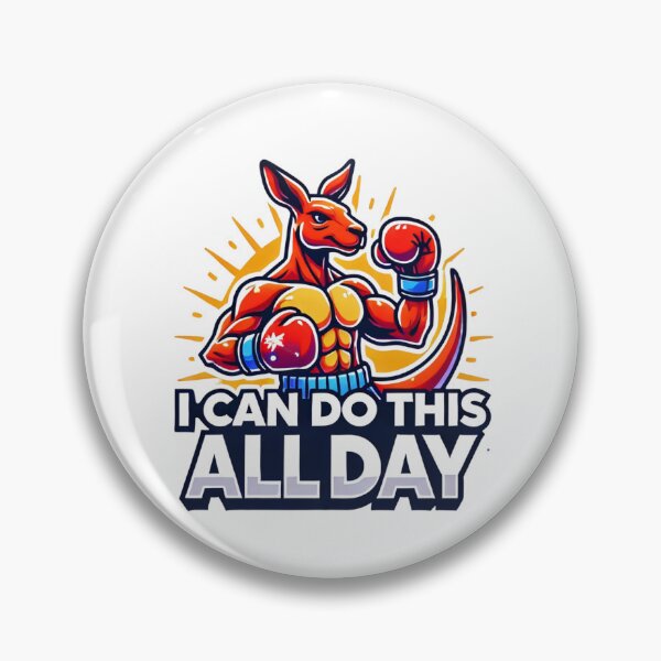 Item preview, I Can Do This All Day - Cartoon Kangaroo with Boxing Gloves designed and sold by Designeerguy.