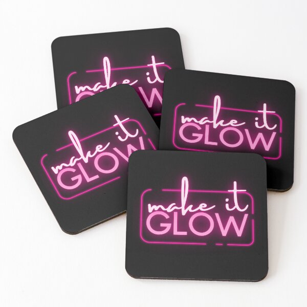Item preview, Make It Glow Neon Pink Sign designed and sold by humnoo.