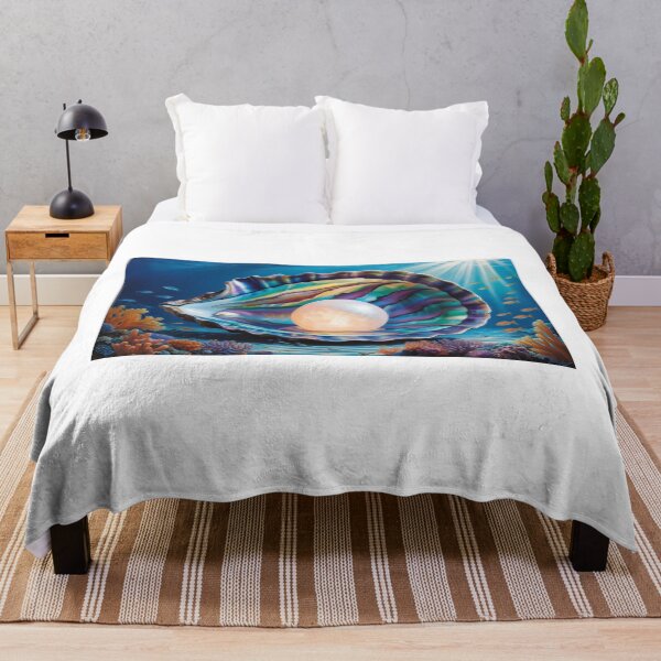 Item preview, A surreal depiction of a giant oyster with a glowing pearl designed and sold by EtCreative.