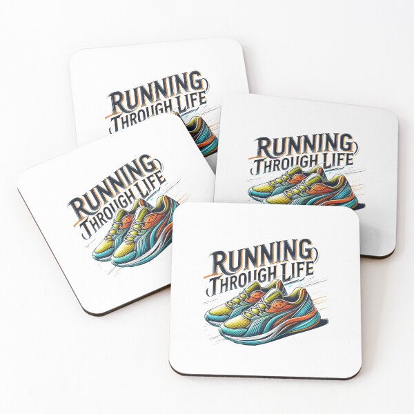Item preview, Running Through Life - Running Sneakers Design designed and sold by Designeerguy.