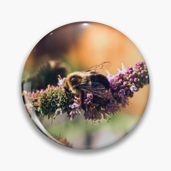 Item preview, Bee on a flower designed and sold by DicedTomatoes.