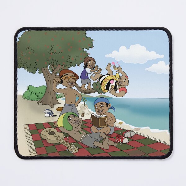 Item preview, Pōhutukawa tree summer picnic scene (bro'Town boys) designed and sold by The bro'Town Shop.