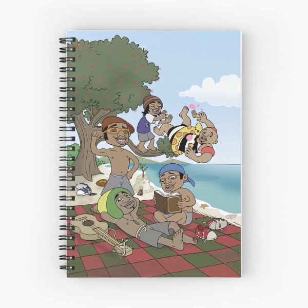 Item preview, Pōhutukawa tree summer picnic scene (bro'Town boys) designed and sold by The bro'Town Shop.