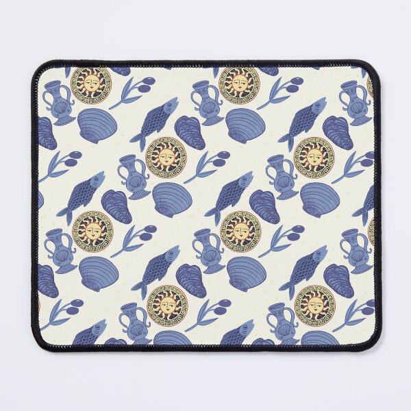 Item preview, Mediterranean Dream Pattern – Sun, Sea, and Olive Aesthetic - Illustration Jemma Jamie Skidmore  designed and sold by Jemma Jamie Skidmore.