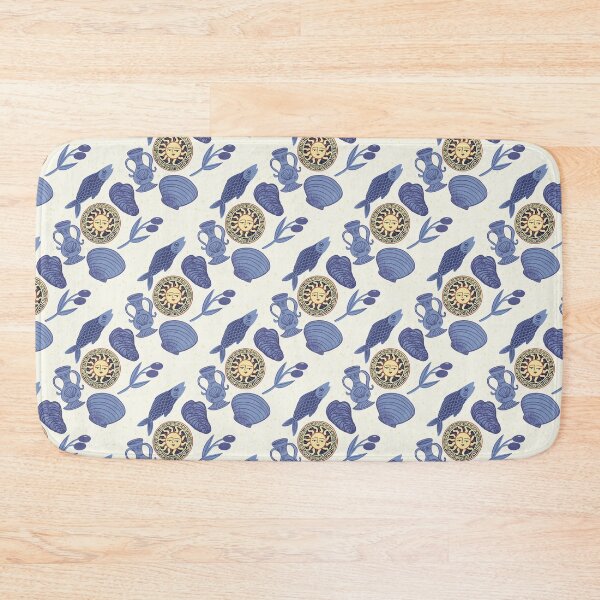Item preview, Mediterranean Dream Pattern – Sun, Sea, and Olive Aesthetic - Illustration Jemma Jamie Skidmore  designed and sold by Jemma Jamie Skidmore.