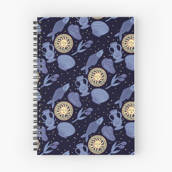 Item preview, Mediterranean midnight blue Dream Pattern – coffee  Sun, Sea, and Olive Aesthetic - Illustration Jemma Jamie Skidmore  designed and sold by Jemma Jamie Skidmore.