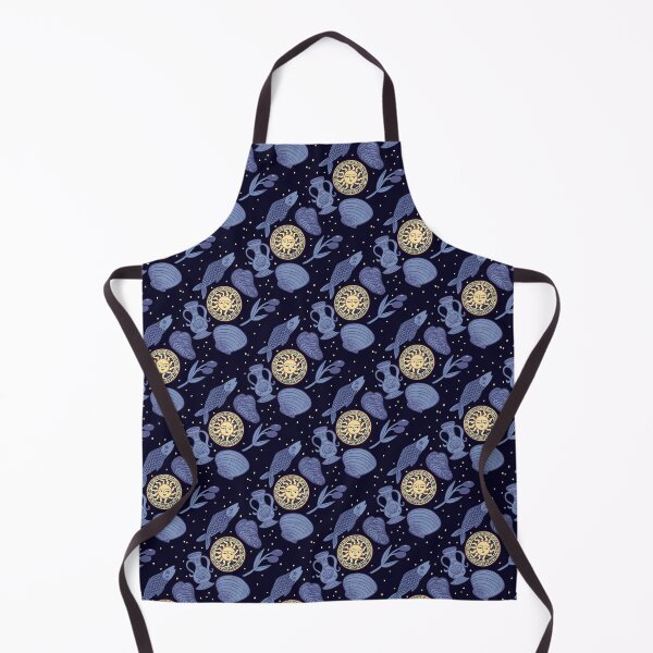 Item preview, Mediterranean midnight blue Dream Pattern – coffee Sun, Sea, and Olive Aesthetic - Illustration Jemma Jamie Skidmore designed and sold by Jemma Jamie Skidmore.