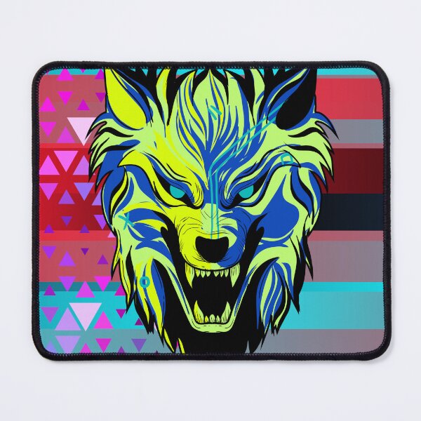 Item preview, Cyberpunk Wolf Art designed and sold by HotBloopTeez.