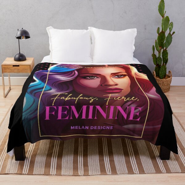 Item preview, Fabulous Fierce Feminine With Fashion Hairstyle And Makeup designed and sold by Melan Designs.