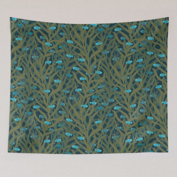 Item preview, Kelp Forest - Teal  designed and sold by marialindemann.