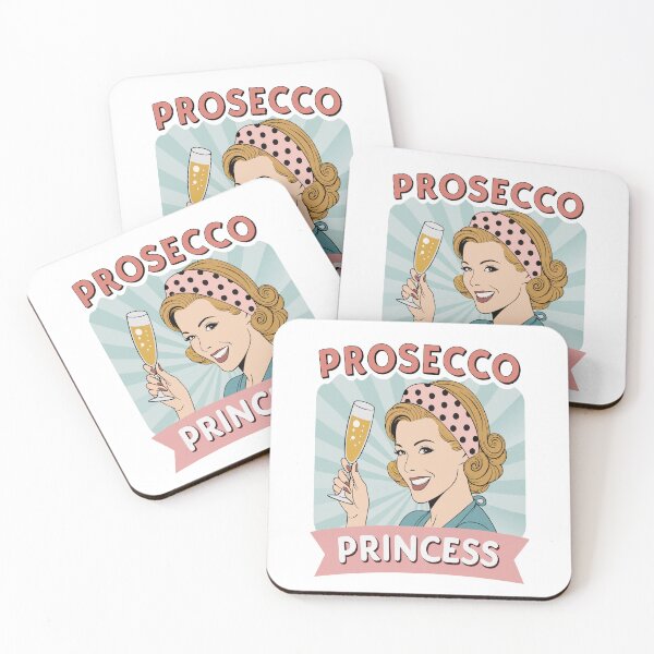 Item preview, Prosecco Princess Luxurious Chic Elegant Wine Lover Funny designed and sold by PunnyProducts.