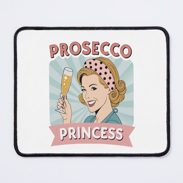 Item preview, Prosecco Princess Luxurious Chic Elegant Wine Lover Funny designed and sold by PunnyProducts.