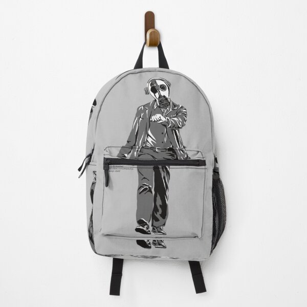 Item preview, meme walking w/ gas mask headphones designed and sold by Funt-Case.
