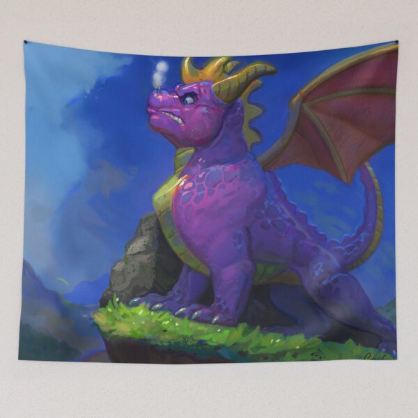 Item preview, Spyro on cliff edge designed and sold by Comfeam.