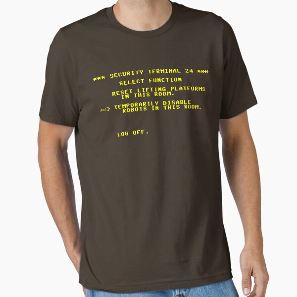 Vista previa del artículo con la obra «Terminal de misión imposible», diseñado y vendido por spoonsmerch.