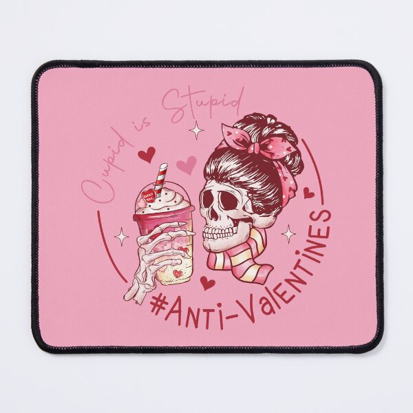 Item preview, cupid stupid skull hearts anti valentine designed and sold by Gossip Rag.
