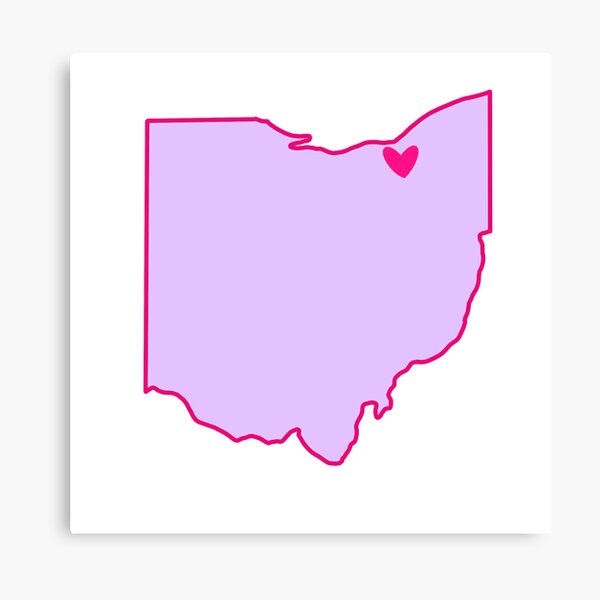 Item preview, Cleveland Ohio in Pink and Purple designed and sold by Rayre1997.