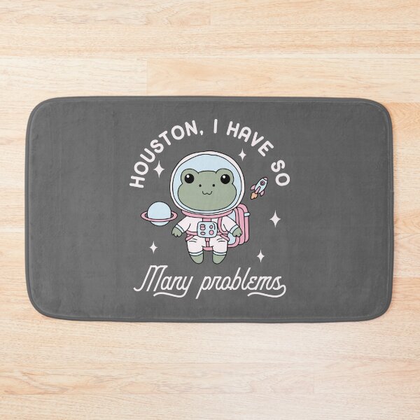 Item preview, Houston I have so many problems kawaii astronaut frog  designed and sold by FatBirdie.