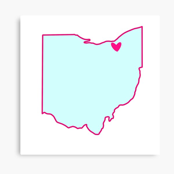 Item preview, Cleveland Ohio in Pink and Blue designed and sold by Rayre1997.