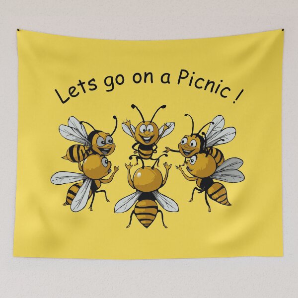 Item preview, Lets go on a picnic, funny wasps! designed and sold by Danicus666.