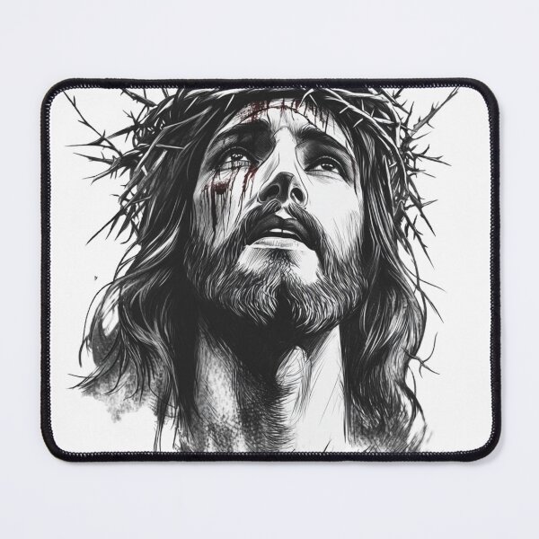Item preview, JESUS wearing a crown of thornes designed and sold by GearGrafix.