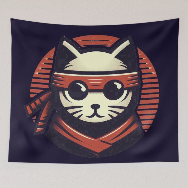 Item preview, Ninja Cat designed and sold by TheaterOfHexe.