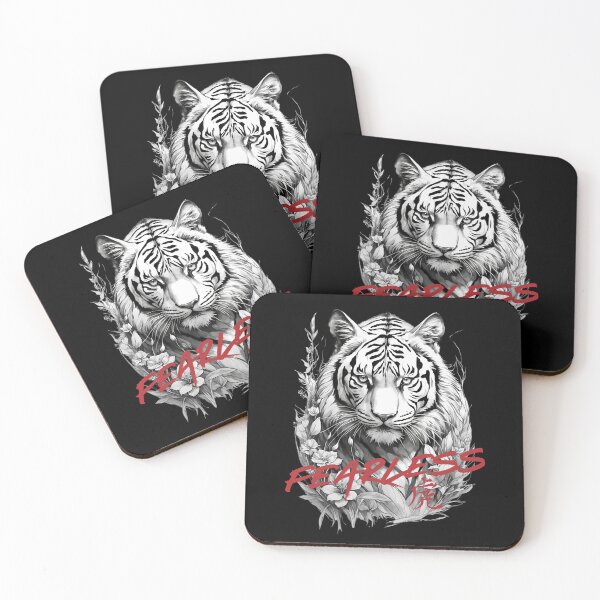 Item preview, Fearless Watercolor White Tiger  designed and sold by The magic  Yellow bus.