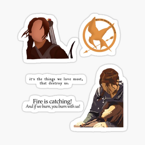 Item preview, Hunger games set (stickers) designed and sold by allyslife.