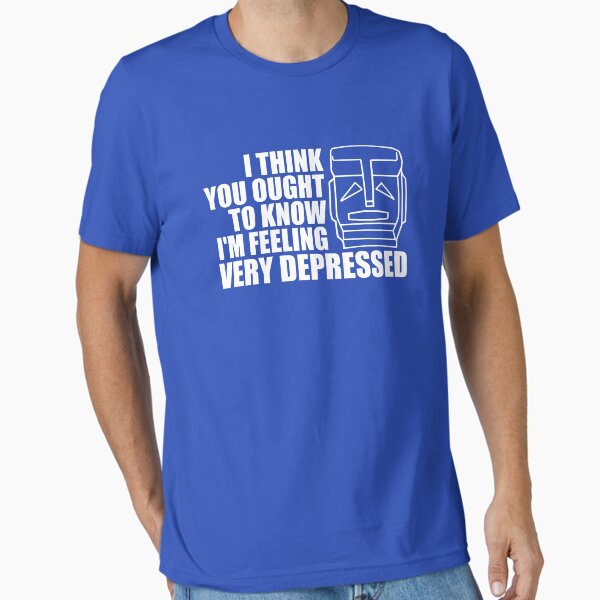 Item preview, Very Depressed (white text) designed and sold by spoonsmerch.
