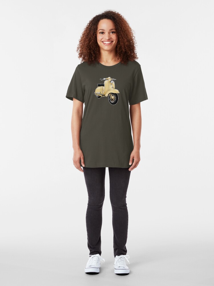 Alternate view of Scooter T-shirts Art: TV 175 Series 1 Scooter Design Slim Fit T-Shirt