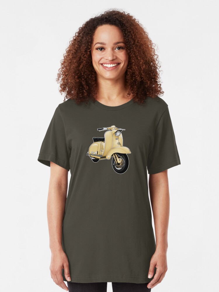 Alternate view of Scooter T-shirts Art: TV 175 Series 1 Scooter Design Slim Fit T-Shirt