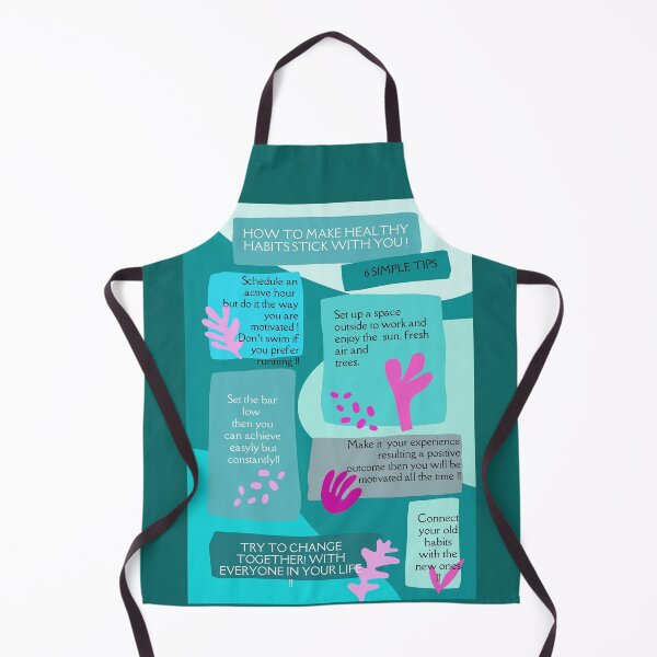 Item preview, 6 HEALTHY HABITS wordings in green and pink designed and sold by wallartofmio.