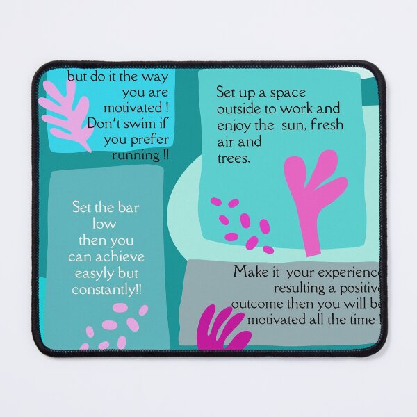 Item preview, 6 HEALTHY HABITS wordings in green and pink designed and sold by wallartofmio.
