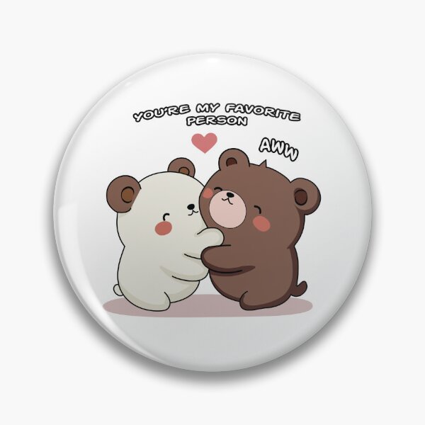 Item preview, Adorable Cartoon Bears Hugging with "You're My Favorite Person" designed and sold by MindnPixels.