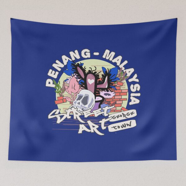 Item preview, Penang wall painting Street Art George Town Malaysia Graffiti designed and sold by vibeno1.