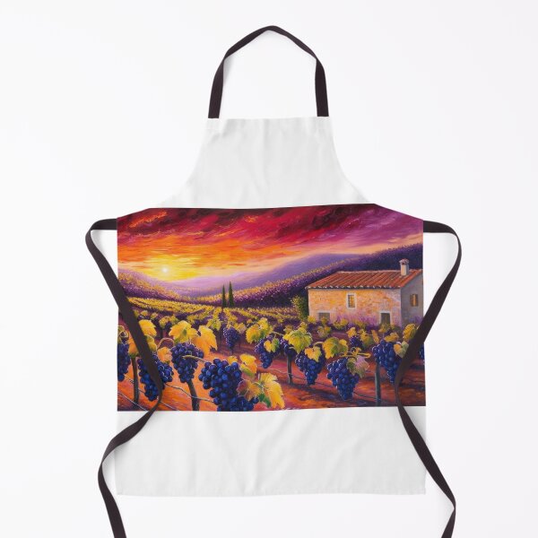 Item preview, A dazzling sunset over a vineyard designed and sold by EtCreative.