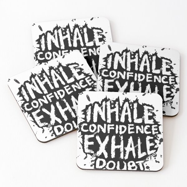 Item preview, Inhale confidence, exhale doubt - Motivational design designed and sold by Teemixart2.