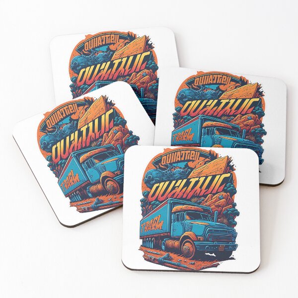 Item preview, outback truckers - Illustration Funny Truck designed and sold by ClassicInkPress.