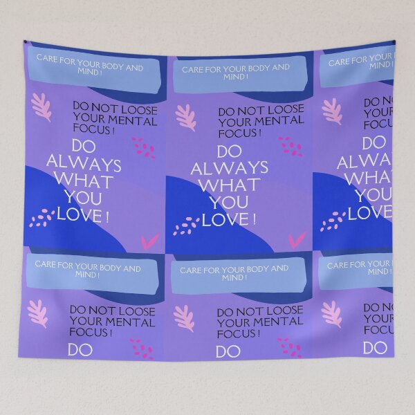 Item preview, Happiness comes with 3 things wordings  designed and sold by wallartofmio.