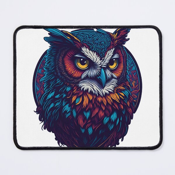 Item preview, Owl Tribal full colors  designed and sold by ClassicInkPress.