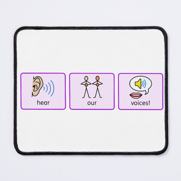 Item preview, Hear our voices Symbol - purple designed and sold by Reuniting Designs.