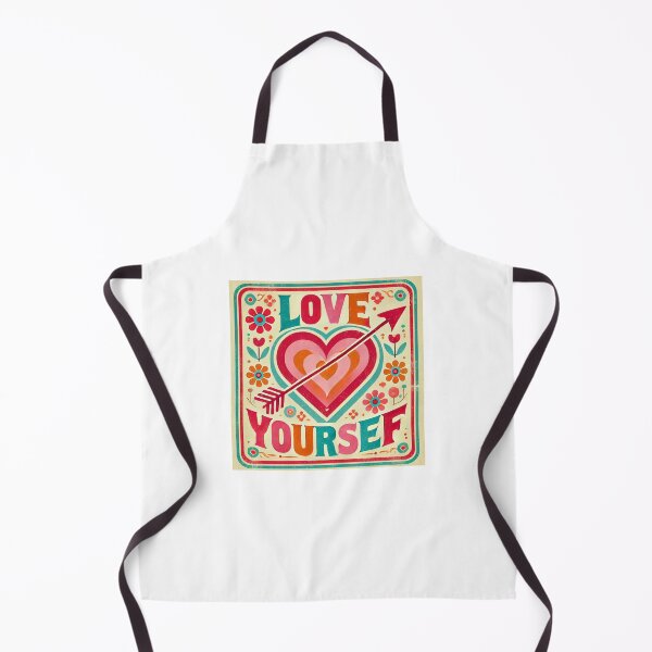 Item preview, Retro "Love Yourself" Sixties-Inspired Valentine Design designed and sold by Darcy'sArtfortheHeart.