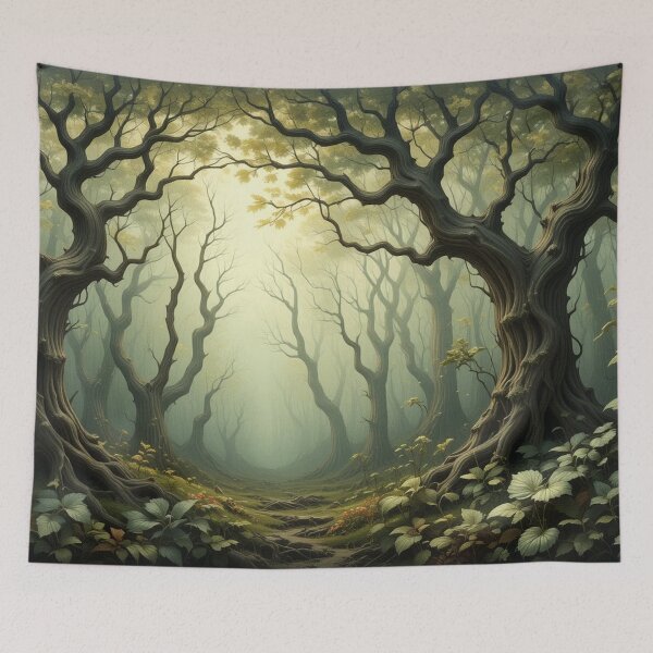 Item preview, Enchanted Forest: A dreamscape of intertwining tree branches  designed and sold by semenol.