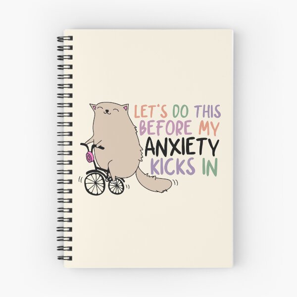 Item preview, Let's do this before my anxiety kicks in cute cat designed and sold by FatBirdie.