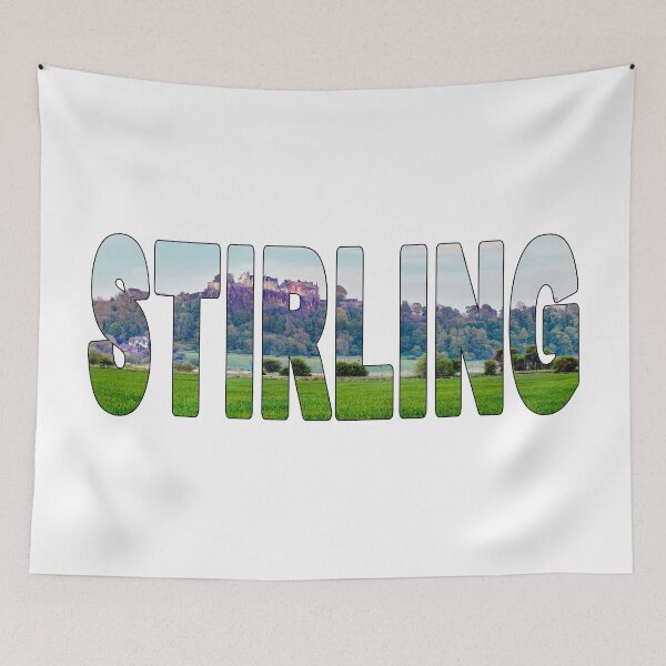 Item preview, STIRLING - Scotland Farming Fields with Castle Background designed and sold by Adam Gormley.