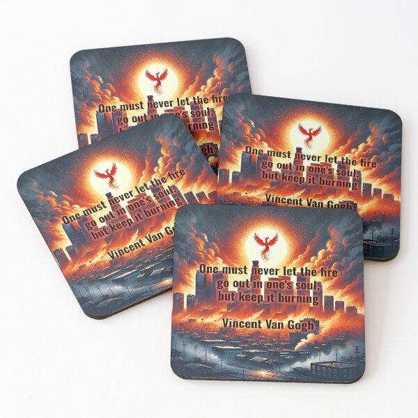 Item preview, Los Angeles Burning - One must never let the fire go out in one's soul, but keep it burning designed and sold by AllYouCanDesign.