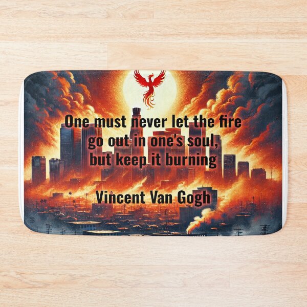 Item preview, Los Angeles Burning - One must never let the fire go out in one's soul, but keep it burning designed and sold by AllYouCanDesign.